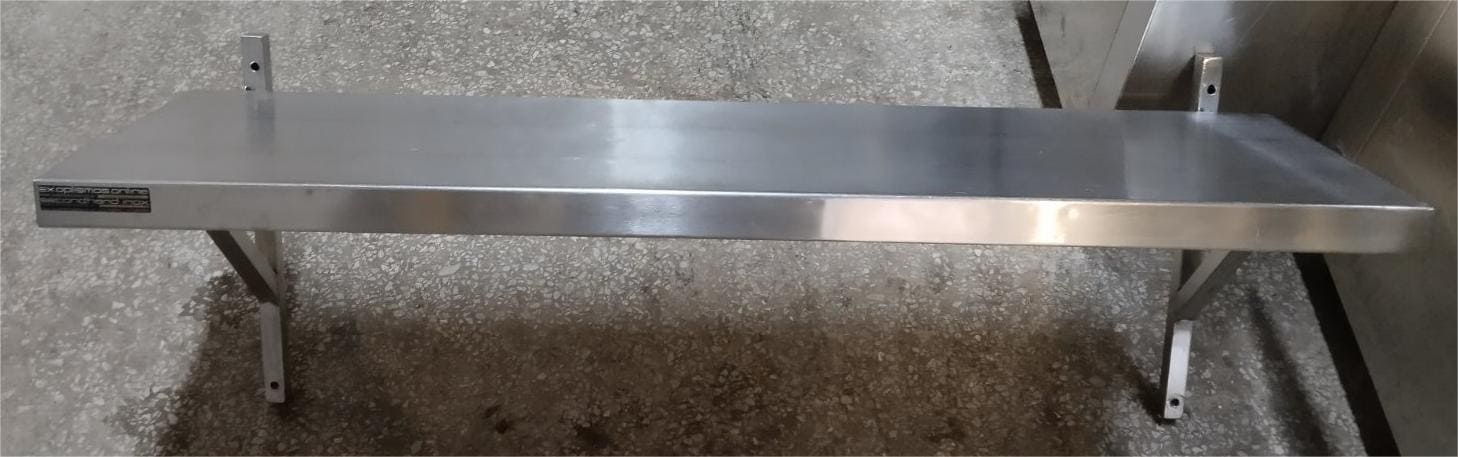 Ράφι Τοίχου Ανοξείδωτο Μονό 103x30x37cm Μεταχειρισμένo